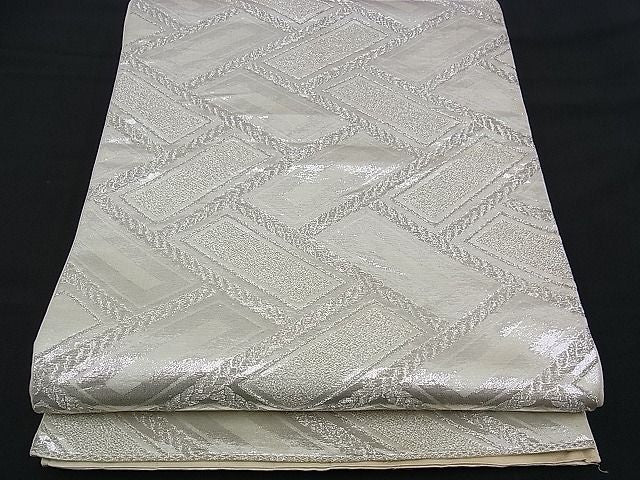 平和屋着物■六通柄袋帯 檜垣文 銀糸 逸品 n-ui0280