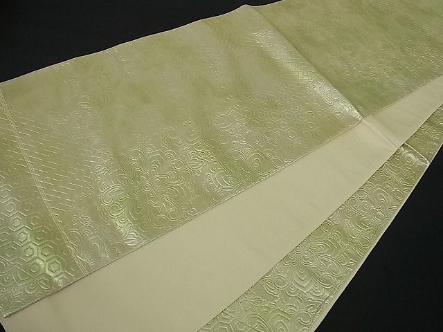 平和屋着物■全通柄袋帯 切嵌吉祥花文 逸品 ut1997