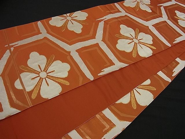 平和屋着物■六通柄袋帯 蜀江花文 金糸 逸品 ut2015
