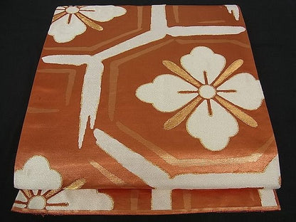 平和屋着物■六通柄袋帯 蜀江花文 金糸 逸品 ut2015