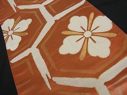 平和屋着物■六通柄袋帯 蜀江花文 金糸 逸品 ut2015