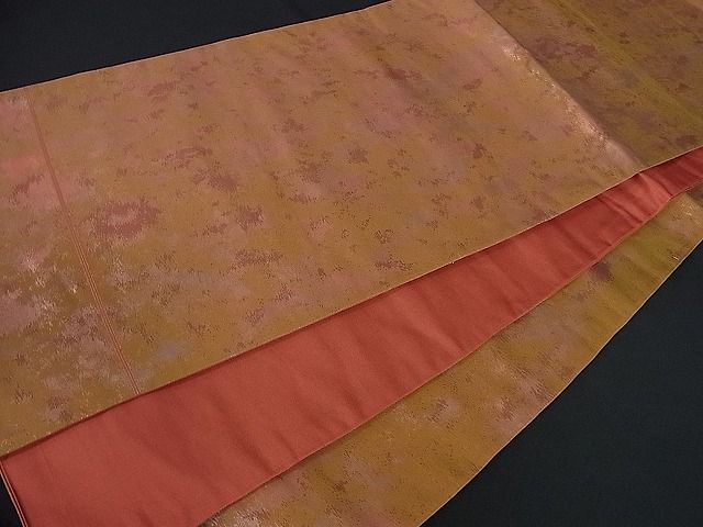 平和屋着物■六通柄袋帯 霞文 金糸 逸品 ut3070