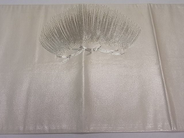 平和屋着物■太鼓柄袋帯　駒刺繍　松　逸品　ut4077