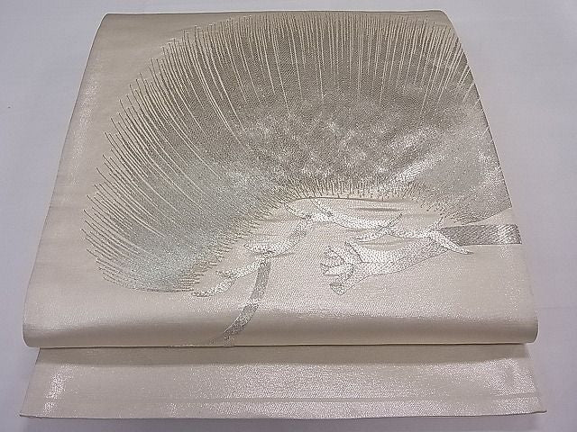 平和屋着物■太鼓柄袋帯　駒刺繍　松　逸品　ut4077
