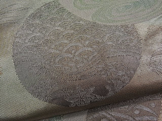 平和屋着物■六通柄袋帯 鴛鴦流水丸文 金銀糸 逸品 ut4163