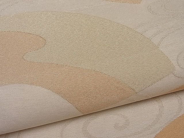 平和屋着物■六通柄袋帯 流水地紙文 金糸 逸品 ut4186