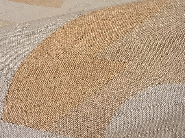 平和屋着物■六通柄袋帯 流水地紙文 金糸 逸品 ut4186