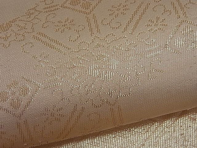平和屋着物■六通柄袋帯 道長吉祥花文 金糸 逸品 ut4355