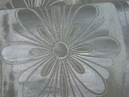 平和屋着物■全通柄袋帯 立涌花文 銀糸 逸品 uw0198