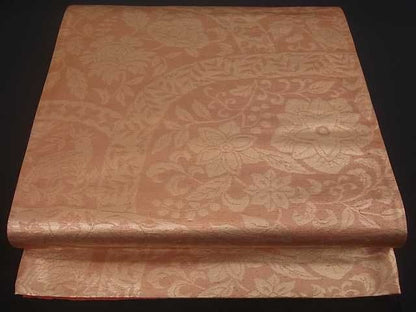 平和屋着物■六通柄袋帯 洋花唐草文 金糸 逸品 uw0329
