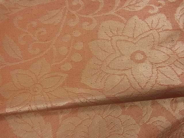 平和屋着物■六通柄袋帯 洋花唐草文 金糸 逸品 uw0329