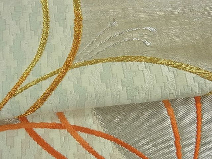 平和屋着物■六通柄袋帯 舞花文 金銀糸 逸品 uw0352