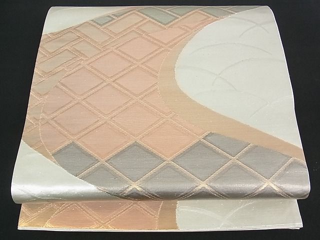 平和屋着物■六通柄袋帯 流水吉祥文 金銀糸 逸品 uw0570