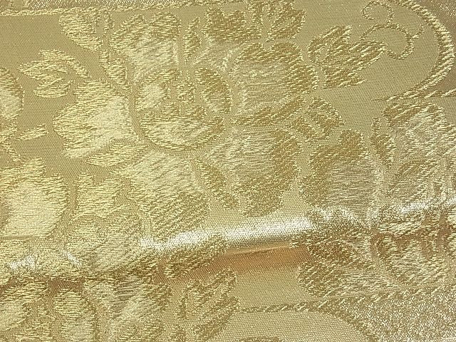平和屋着物■六通柄袋帯 霞取り吉祥花文 金糸 逸品 uw0607
