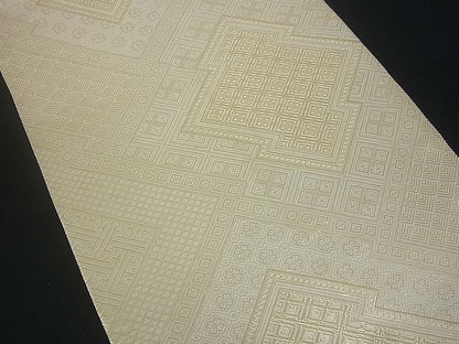 平和屋着物■佐賀錦 全通柄袋帯 松皮菱吉祥文 金糸 逸品 uw0608