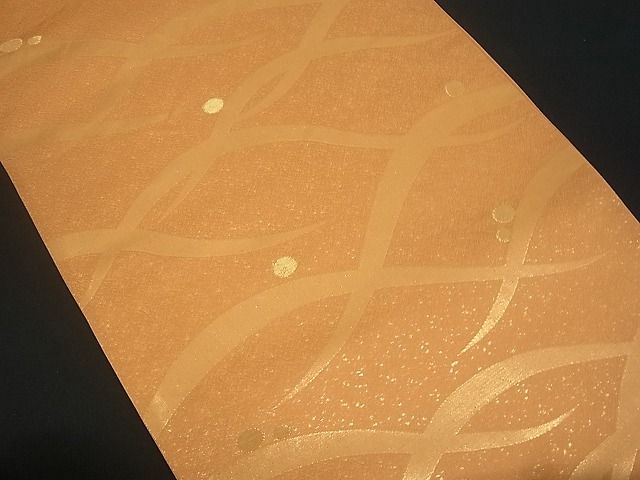 平和屋着物■六通柄袋帯 露芝文 金糸 逸品 uw0612