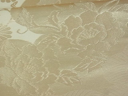 平和屋着物■六通柄袋帯　雲取り立波花文　金糸　逸品　uw0614