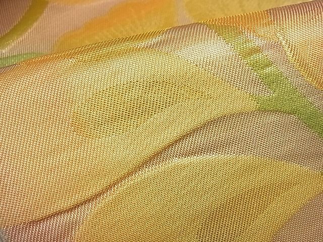 平和屋着物■六通柄袋帯 草花文 金糸 逸品 vf2846