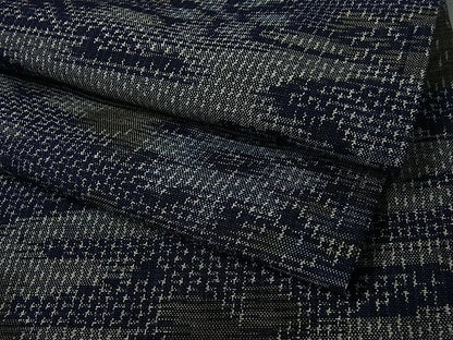 平和屋着物■上質な紬 草花文 逸品 vf2983