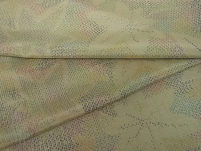 平和屋着物■上質な紬　楓文　逸品　vf3037