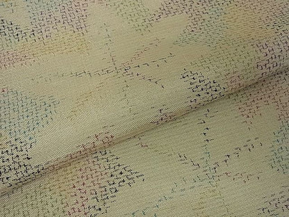 平和屋着物■上質な紬　楓文　逸品　vf3037