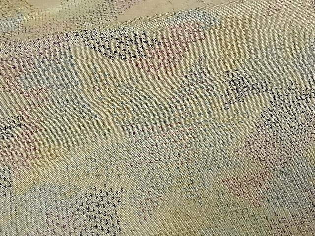 平和屋着物■上質な紬　楓文　逸品　vf3037