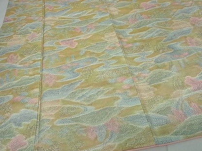 平和屋着物■上質な紬 遠山流水文 逸品 vf3050