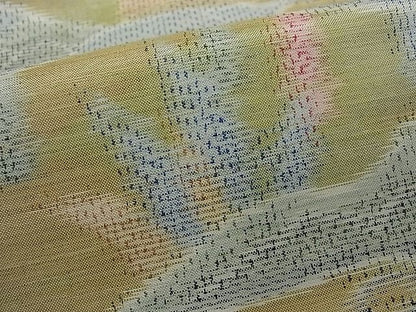 平和屋着物■上質な紬 遠山流水文 逸品 vf3050