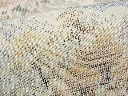 平和屋着物■上質な紬 風景樹林文 逸品 vf4208