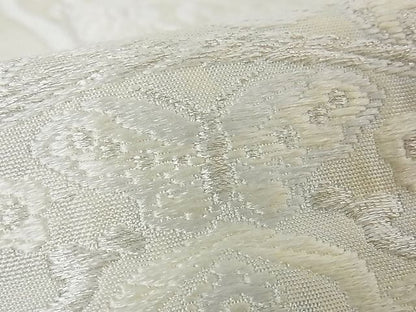 平和屋着物■六通柄袋帯 絵皿正倉院花蝶文 銀糸 逸品 vf4719