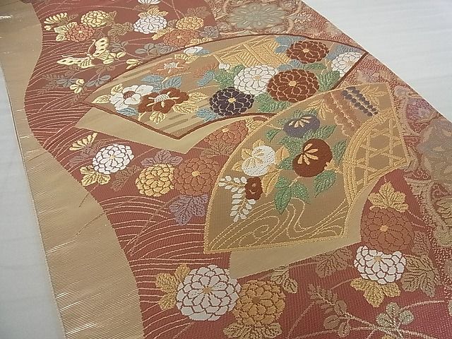 平和屋着物■六通柄袋帯 唐織 花宴錦 金銀糸 逸品 vf4724
