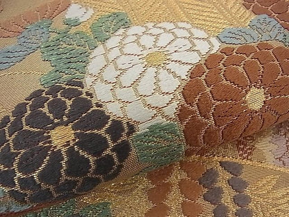 平和屋着物■六通柄袋帯 唐織 花宴錦 金銀糸 逸品 vf4724