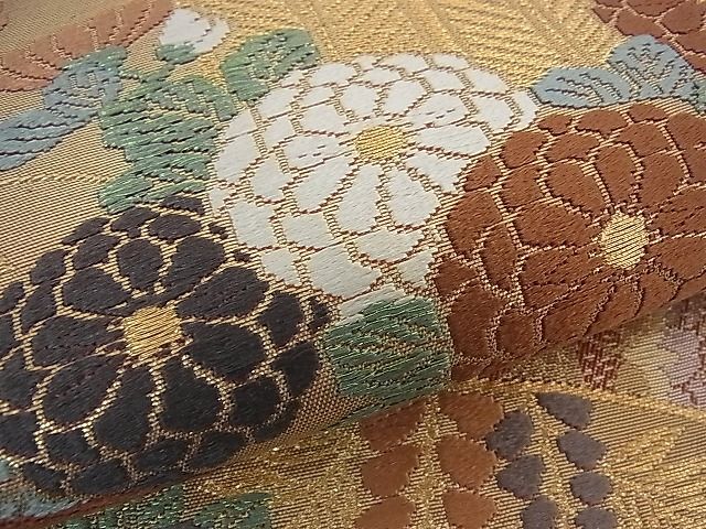 平和屋着物■六通柄袋帯 唐織 花宴錦 金銀糸 逸品 vf4724