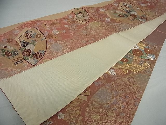 平和屋着物■六通柄袋帯 唐織 花宴錦 金銀糸 逸品 vf4724