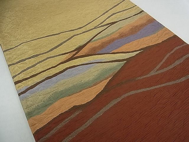 平和屋着物■両面 六通柄袋帯 霞文 逸品 vf4780
