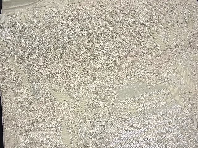 平和屋着物■六通柄袋帯 樹林風景文 銀糸 逸品 n-vz0055