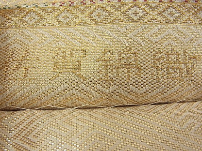 平和屋着物■佐賀錦織 六通柄袋帯 エ霞吉祥文 金糸 逸品 n-vz0111