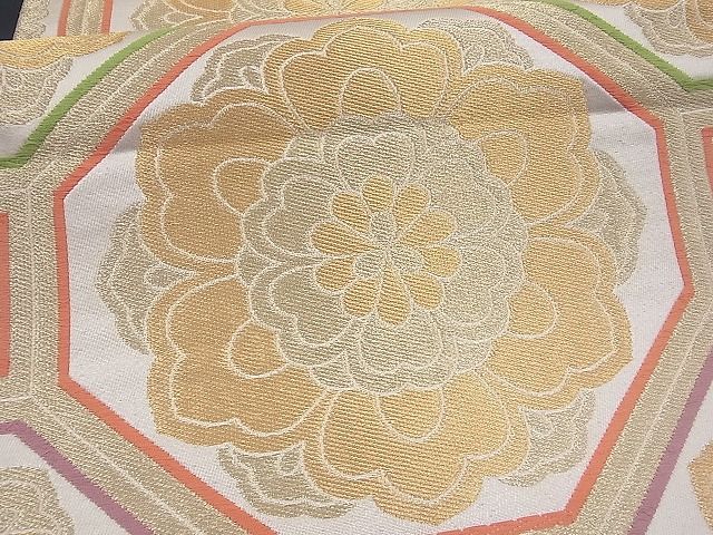 平和屋着物■六通柄袋帯 蜀江花文 金糸 逸品 n-vz0303