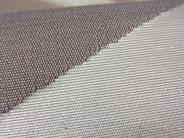 平和屋着物■六通柄袋帯 ふくれ織 切嵌樹林文 逸品 n-vz0459