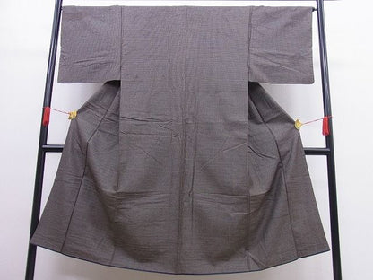 平和屋着物■男性　紬　絣文様　逸品　n-vz0822