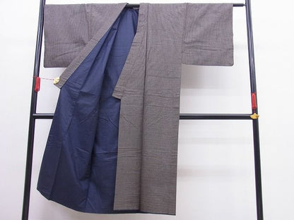 平和屋着物■男性　紬　絣文様　逸品　n-vz0822
