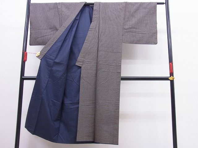 平和屋着物■男性　紬　絣文様　逸品　n-vz0822