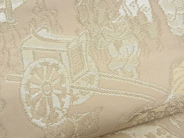 平和屋着物■六通柄袋帯 人物風景文 銀糸 逸品 n-wb0121
