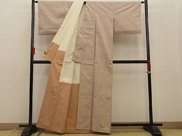 平和屋着物■上質な紬　100亀甲　吉祥文　逸品　n-wb0368
