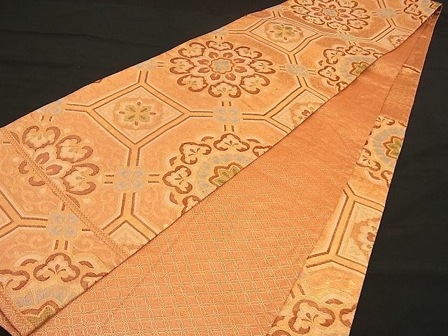 平和屋着物■佐賀錦 六通柄袋帯 大蜀甲華文 金糸 逸品 n-wb0689