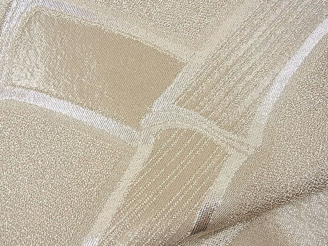 平和屋着物■西陣 六通柄袋帯 竹垣文 銀糸 逸品 n-wb0709