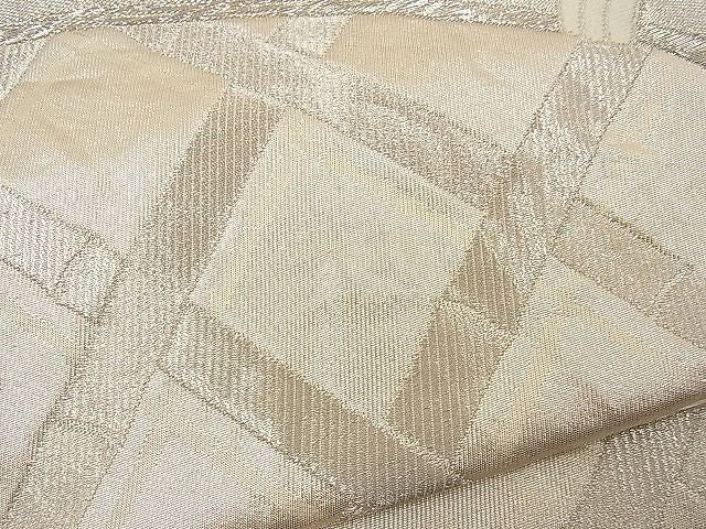 平和屋着物■六通柄袋帯 唐織 エ霞籬文 銀糸 逸品 n-wb0718