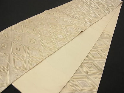 平和屋着物■六通柄袋帯 菱吉祥文 金銀糸 逸品 n-wb0722