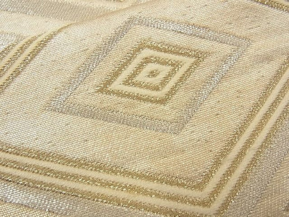 平和屋着物■六通柄袋帯 菱吉祥文 金銀糸 逸品 n-wb0722