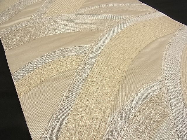 平和屋着物■六通柄袋帯 流水文 銀糸 逸品 n-wb0732